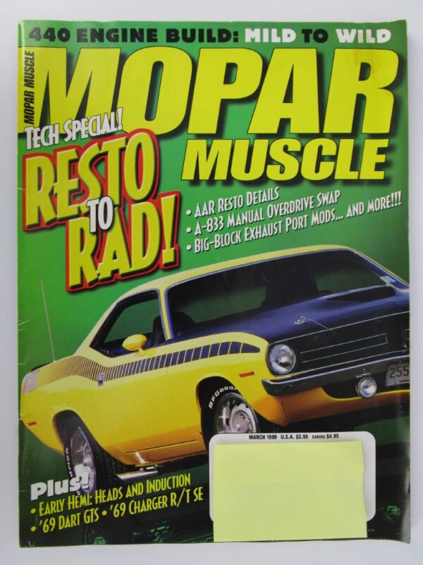 Mopar Muscle Magazine 1999 set of 12