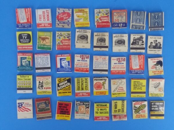 Lot of 614 Mixed Vintage Matchbook Covers 1970s to 80s - Image 2