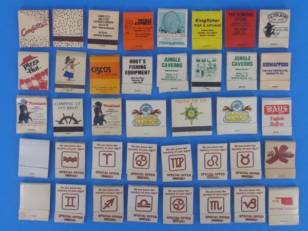 Lot of 614 Mixed Vintage Matchbook Covers 1970s to 80s - Image 14