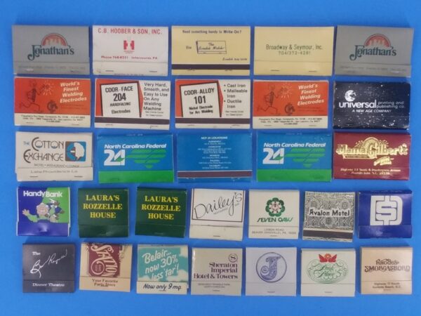 Lot of 614 Mixed Vintage Matchbook Covers 1970s to 80s - Image 11