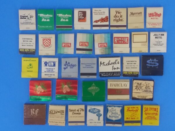 Lot of 614 Mixed Vintage Matchbook Covers 1970s to 80s - Image 6