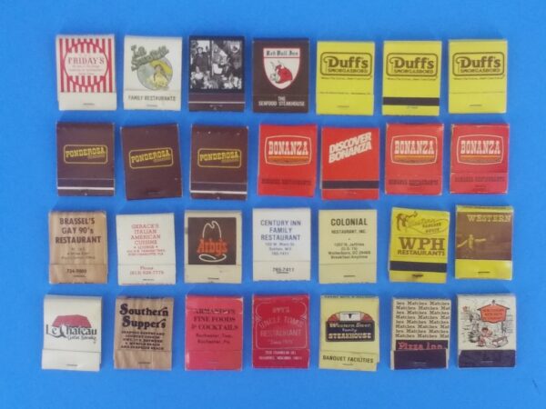 Lot of 614 Mixed Vintage Matchbook Covers 1970s to 80s - Image 3