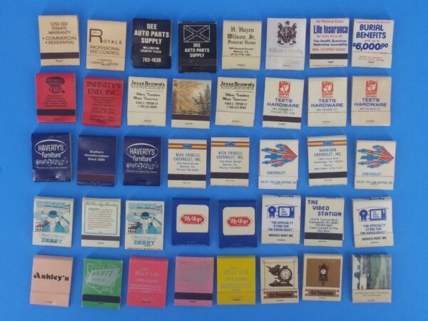 Lot of 614 Mixed Vintage Matchbook Covers 1970s to 80s - Image 17