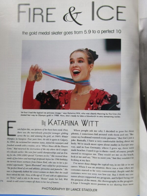 Playboy December 1998 ~ Skater Katarina Witt - Image 3