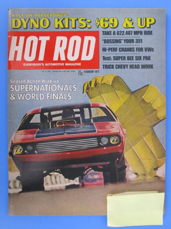 1971 Hot Rod magazine set of 5