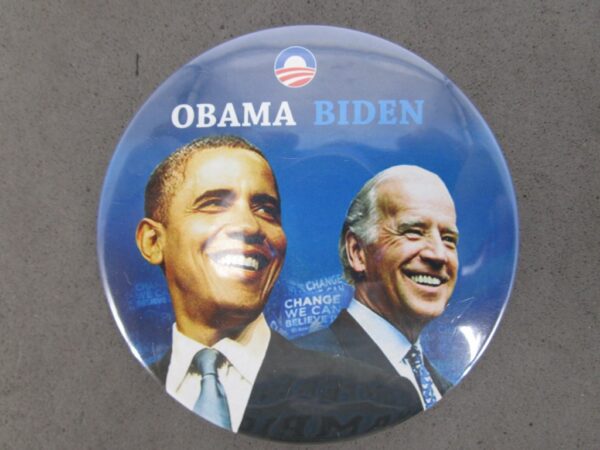 2008 Barack OBAMA Joe BIDEN Jugate Campaign Button - Image 2