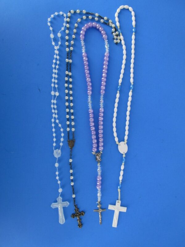 Plastic Rosary Beads set of 4