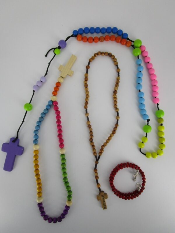 Wooden Rosary Beads set of 3