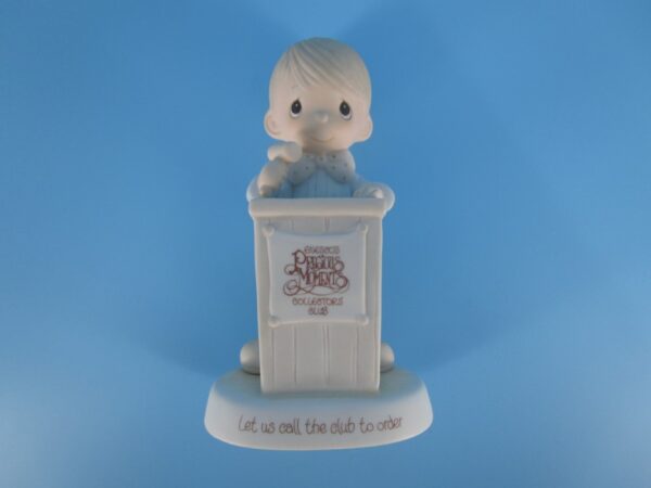 Precious Moments Figurine - Let Us call the Club to order