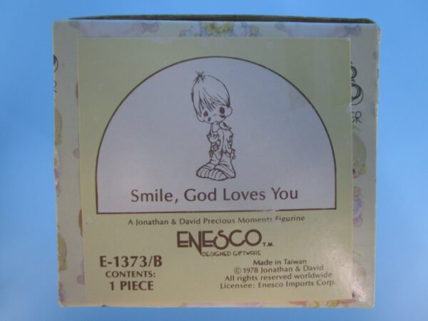 Precious Moments Figurine - Smile, God Loves You - Image 3