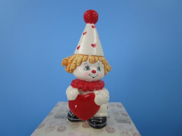 Enesco Red and White Clown