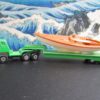 Yatming Lowboy/Low Loader Green Cabover, Trailer, and Boat