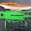 Yatming Lowboy/Low Loader Green Cabover, Trailer, and Boat - Image 3