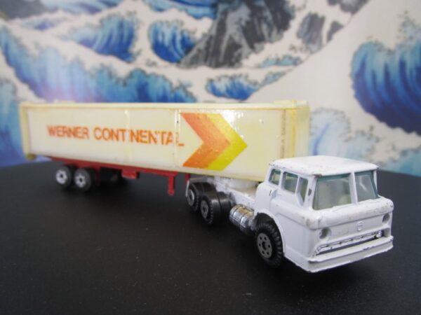 Yatming White Cabover WERNER CONTINENTAL Semi Truck Tractor Trailer - Image 2