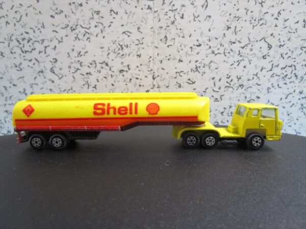 Yatming Yellow DieCast Semi Truck Cab w/ Plastic Shell Tanker Truck