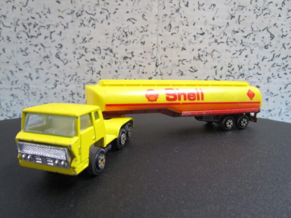 Yatming Yellow DieCast Semi Truck Cab w/ Plastic Shell Tanker Truck - Image 2