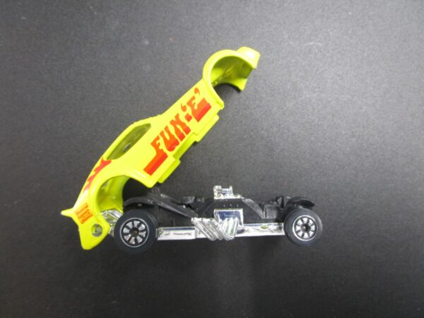 Kenner Toy Car Fast 111's Yellow Funny Fun'E' Drag Car - Image 2