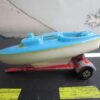 Yatming Blue Sail Boat and Trailer