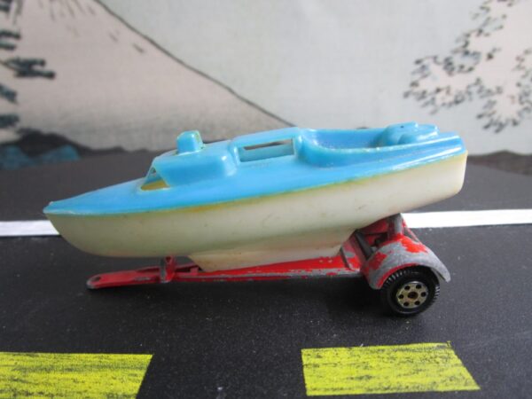 Yatming Blue Sail Boat and Trailer