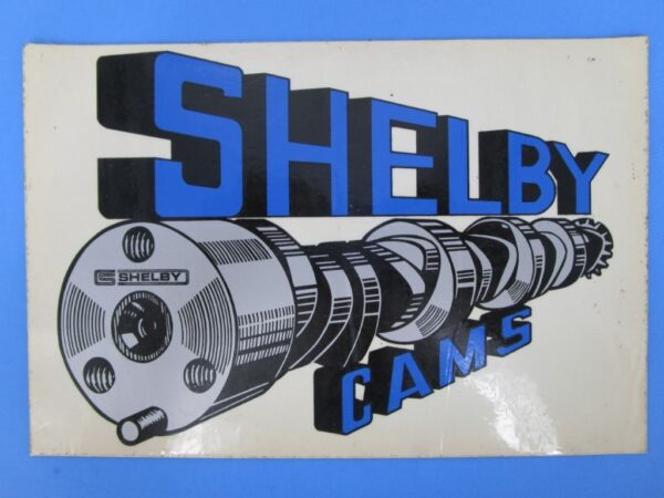 SHELBY CAMS CLEAR GLOSSY VINYL - ORIGINAL DECAL STICKER