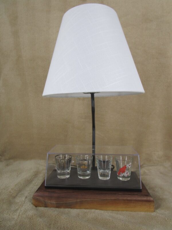 Hand Made White Oak Base with lamp for 1:24 Plastic model display case - Image 8