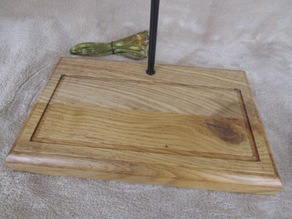 Hand Made White Oak Base with lamp for 1:24 Plastic model display case - Image 2