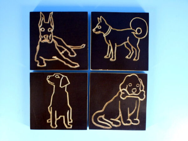 Dog Beverage Coasters - set of 4