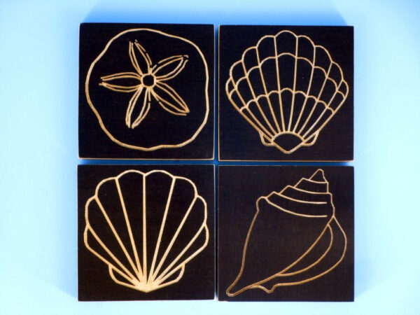 Ocean Sell Coasters - set of 4