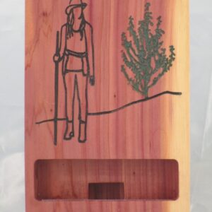 Eastern Red Cedar Phone Stand - Lady Hiker