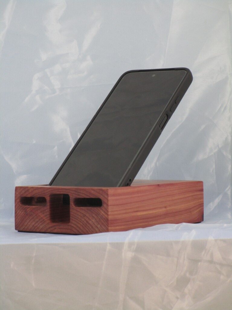 Eastern Red Cedar Phone Stand - Cabin - Image 3