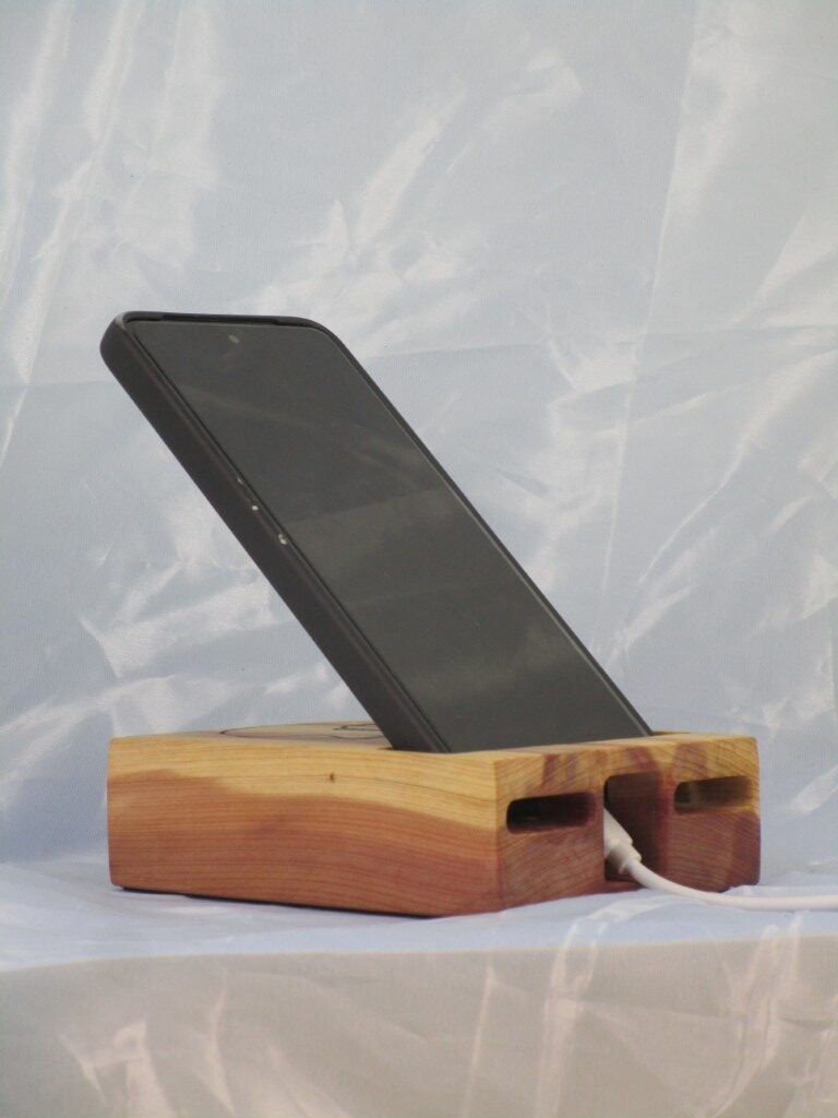 Eastern Red Cedar Phone Stand - Cabin - Image 4