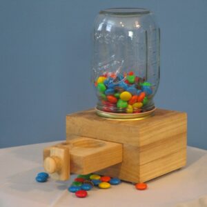 Light Wood 12 oz. Candy Jar