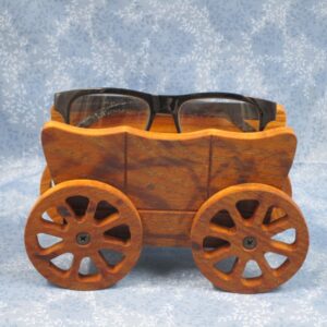 Oak Covered Wagon Eye Glass holder