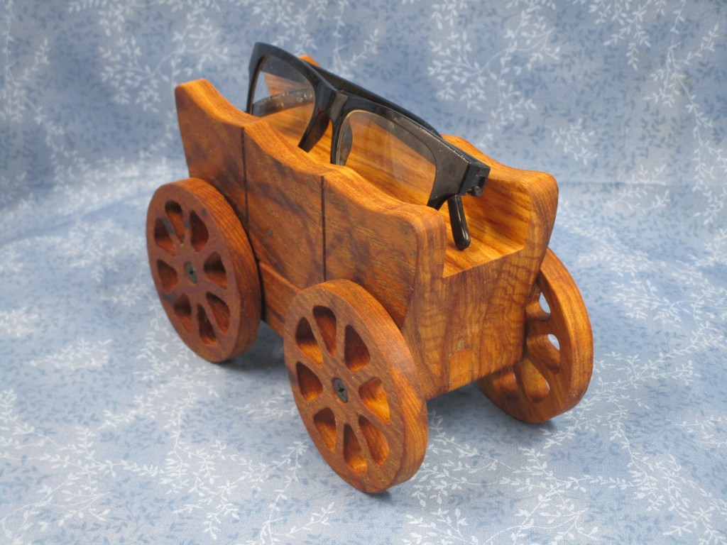 Oak Covered Wagon Eye Glass holder - Image 2