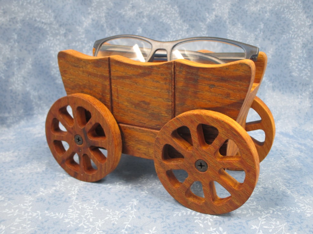 Oak Covered Wagon Eye Glass holder - Image 5