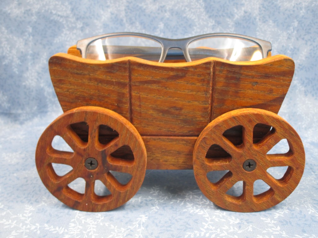Oak Covered Wagon Eye Glass holder - Image 6