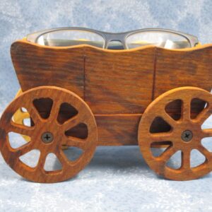 Oak Covered Wagon Eye Glass holder