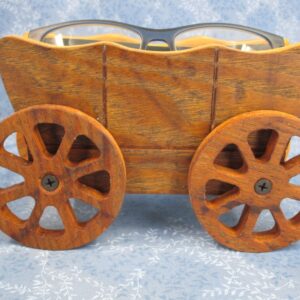 Oak Covered Wagon Eye Glass holder