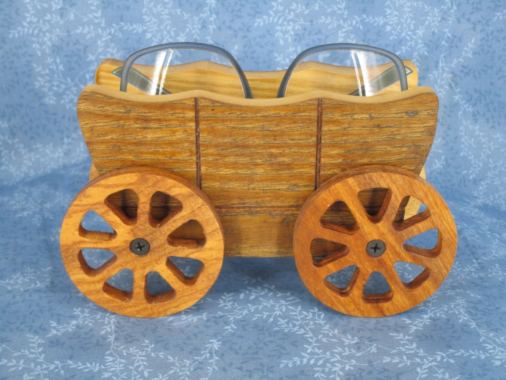 Oak Covered Wagon Eye Glass holder - Image 4
