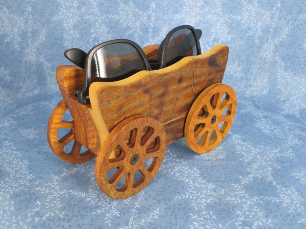 Oak Covered Wagon Eye Glass holder - Image 5